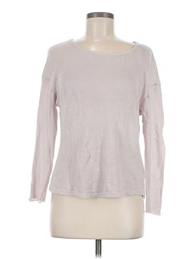 Pre-owned Brandy Melville Long Sleeve Top Gray Crew Neck Tops