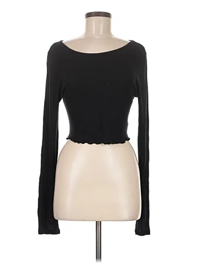 Pre-owned Brandy Melville Long Sleeve T-shirt In Black