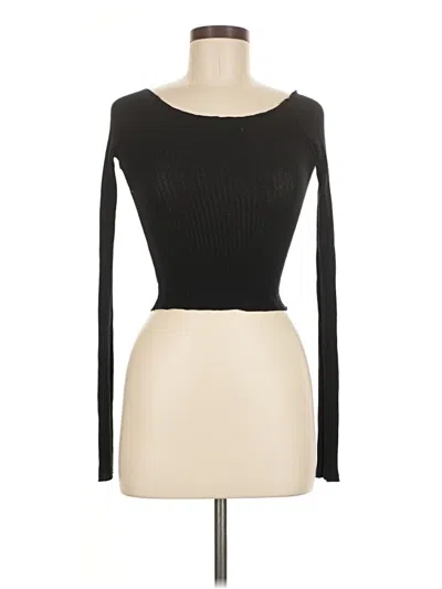Pre-owned Brandy Melville Long Sleeve T-shirt In Black