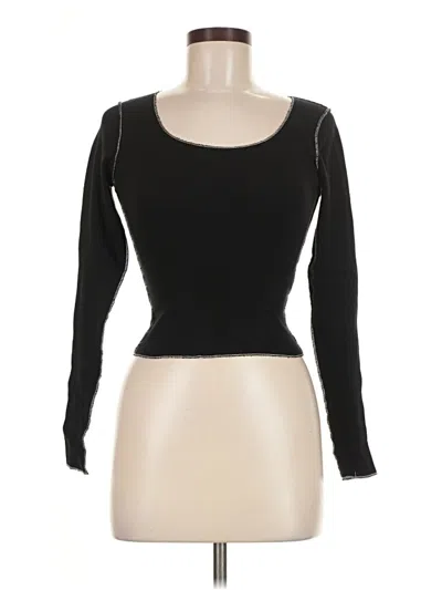Pre-owned Brandy Melville Long Sleeve T-shirt In Black