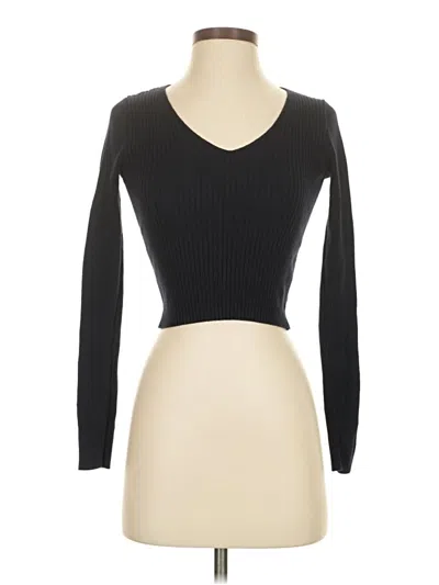 Pre-owned Brandy Melville Long Sleeve T-shirt In Black