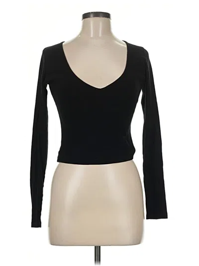 Pre-owned Brandy Melville Long Sleeve T-shirt In Black