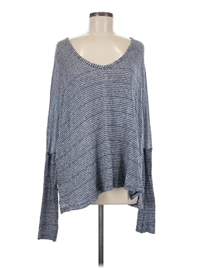 Pre-owned Brandy Melville Long Sleeve T-shirt In Blue