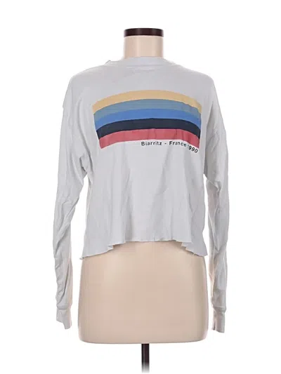 Pre-owned Brandy Melville Long Sleeve T-shirt In Gray