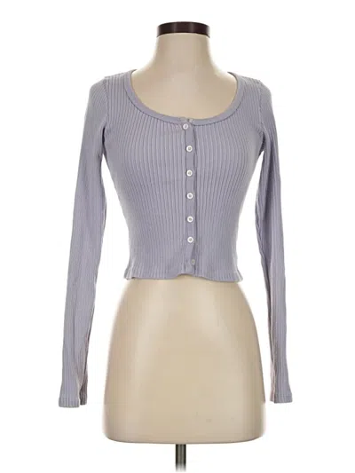 Pre-owned Brandy Melville Long Sleeve T-shirt In Gray