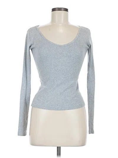 Pre-owned Brandy Melville Long Sleeve T-shirt In Gray
