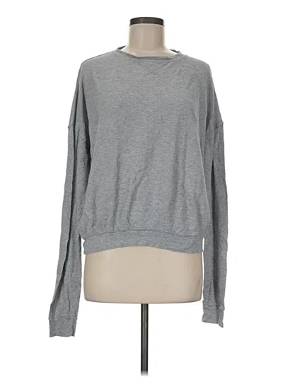 Pre-owned Brandy Melville Long Sleeve T-shirt In Gray
