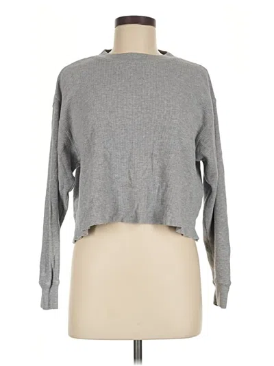 Pre-owned Brandy Melville Long Sleeve T-shirt In Gray