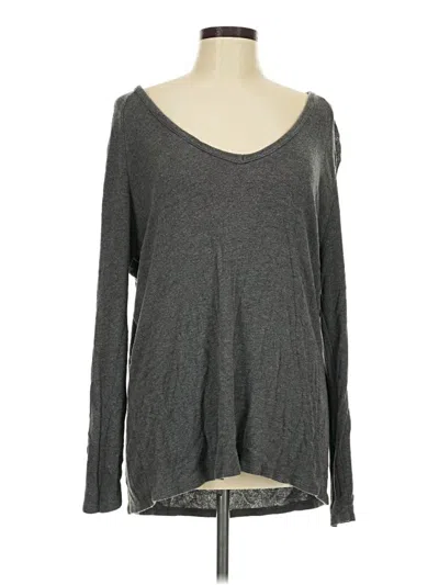 Pre-owned Brandy Melville Long Sleeve T-shirt In Gray