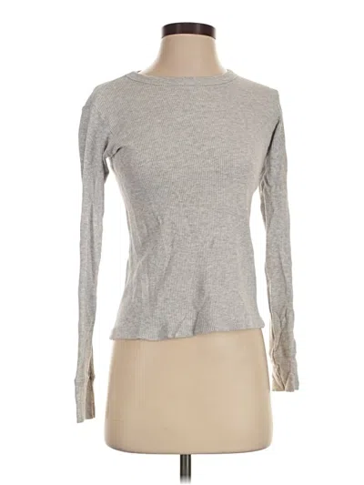 Pre-owned Brandy Melville Long Sleeve T-shirt In Gray
