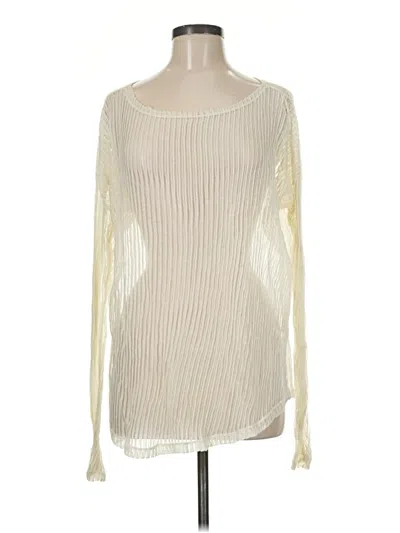 Pre-owned Brandy Melville Long Sleeve T-shirt In Ivory