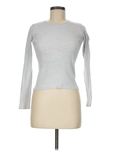 Pre-owned Brandy Melville Long Sleeve T-shirt In Silver