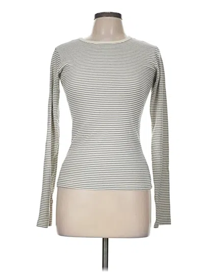 Pre-owned Brandy Melville Long Sleeve T-shirt In Silver