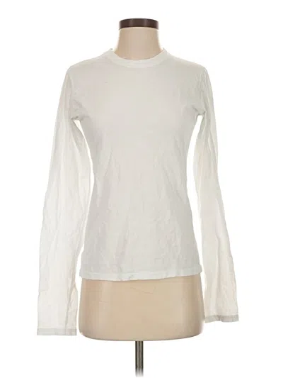 Pre-owned Brandy Melville Long Sleeve T-shirt In White