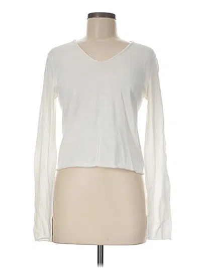 Pre-owned Brandy Melville Long Sleeve T-shirt In White
