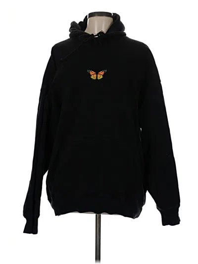 Pre-owned Brandy Melville Pullover Hoodie In Black