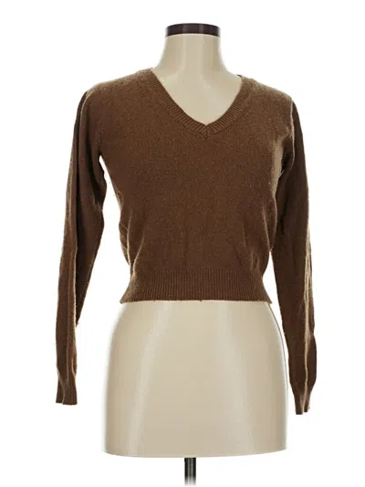 Pre-owned Brandy Melville Pullover Sweater In Brown
