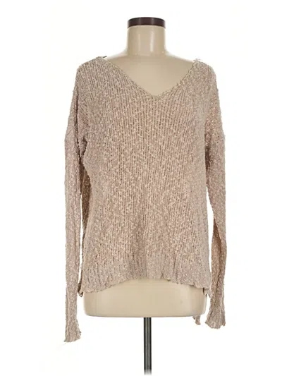 Pre-owned Brandy Melville Pullover Sweater In Tan