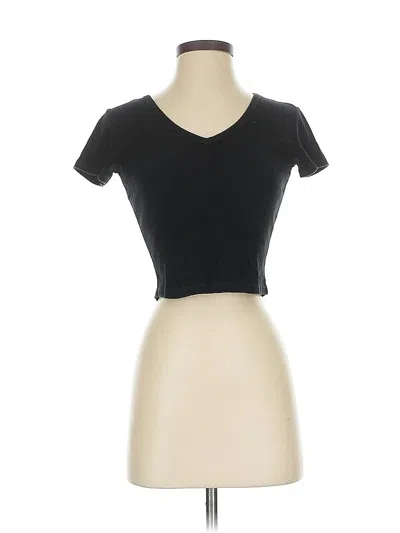 Pre-owned Brandy Melville Short Sleeve T-shirt In Black