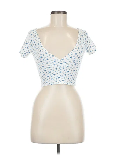 Pre-owned Brandy Melville Short Sleeve T-shirt In Blue