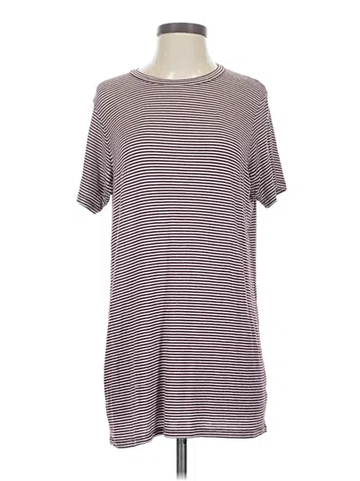 Pre-owned Brandy Melville Short Sleeve Top Burgundy Crew Neck Tops