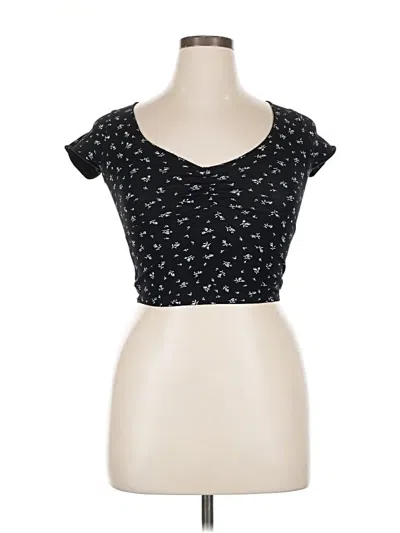 Pre-owned Brandy Melville Short Sleeve T-shirt In Black