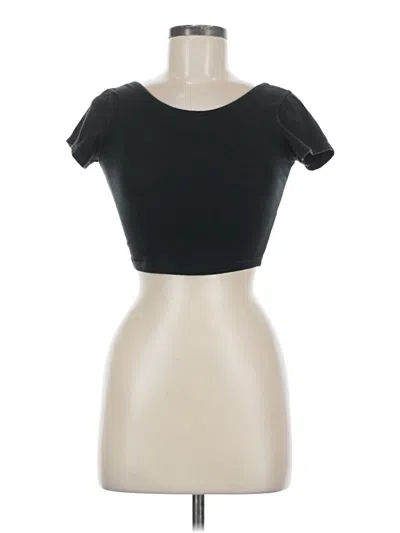 Pre-owned Brandy Melville Short Sleeve T-shirt In Black