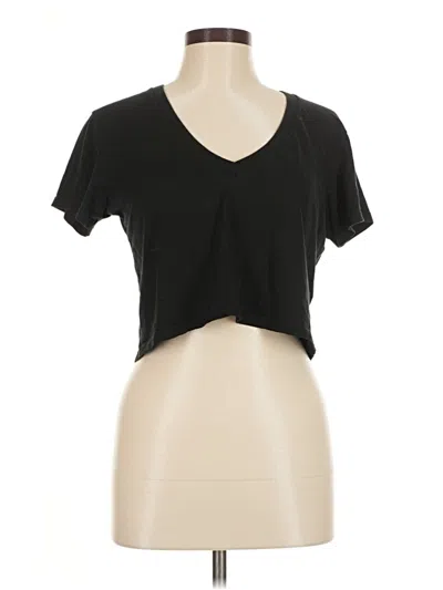 Pre-owned Brandy Melville Short Sleeve T-shirt In Black