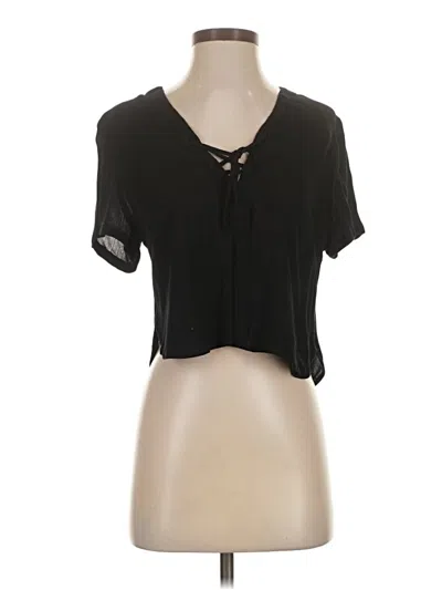 Pre-owned Brandy Melville Short Sleeve T-shirt In Black