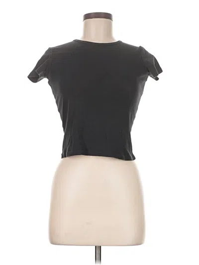 Pre-owned Brandy Melville Short Sleeve T-shirt In Black