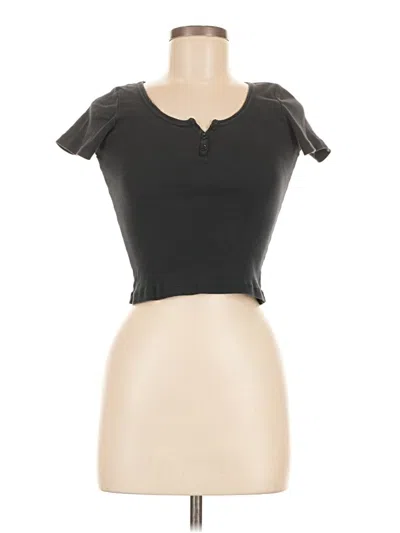 Pre-owned Brandy Melville Short Sleeve T-shirt In Black