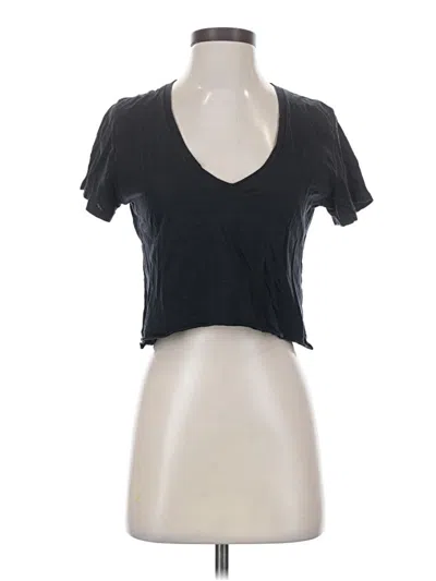Pre-owned Brandy Melville Short Sleeve T-shirt In Black