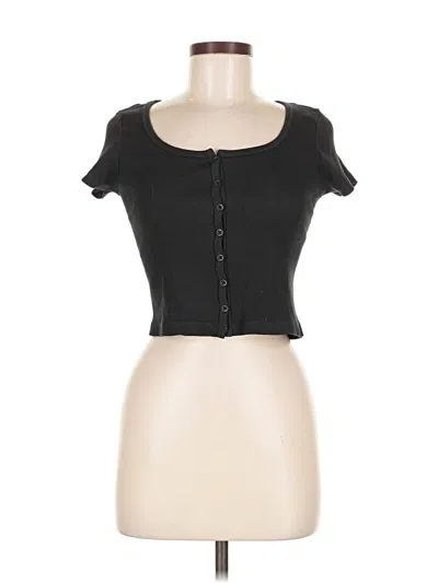 Pre-owned Brandy Melville Short Sleeve T-shirt In Black