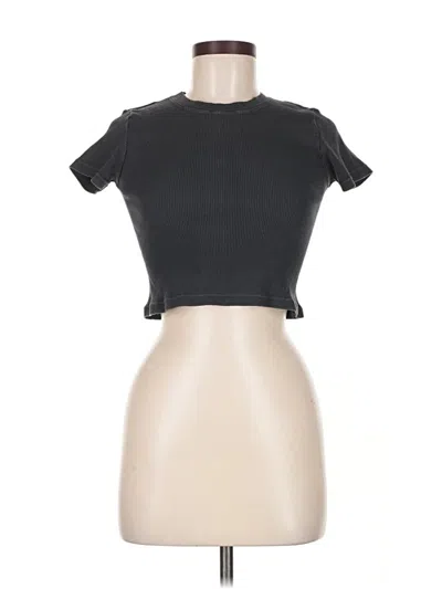 Pre-owned Brandy Melville Short Sleeve T-shirt In Black