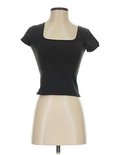 Pre-owned Brandy Melville Short Sleeve T-shirt In Black
