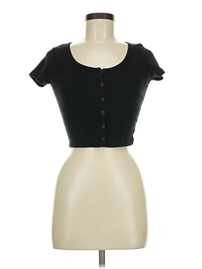 Pre-owned Brandy Melville Short Sleeve T-shirt In Black