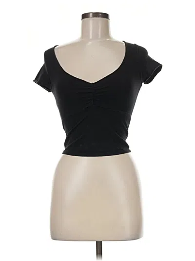 Pre-owned Brandy Melville Short Sleeve T-shirt In Black