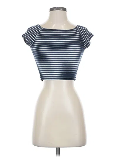 Pre-owned Brandy Melville Short Sleeve T-shirt In Blue