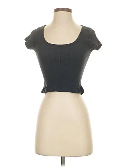 Pre-owned Brandy Melville Short Sleeve T-shirt In Blue