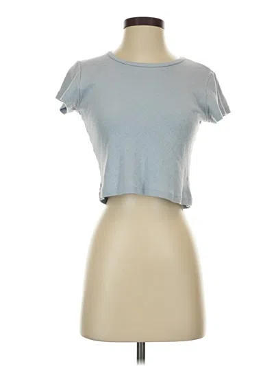 Pre-owned Brandy Melville Short Sleeve T-shirt In Blue