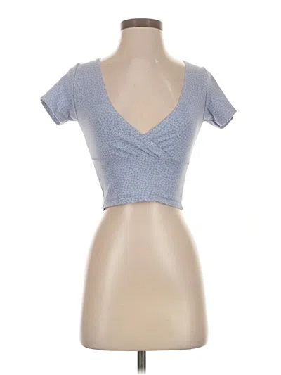 Pre-owned Brandy Melville Short Sleeve T-shirt In Blue