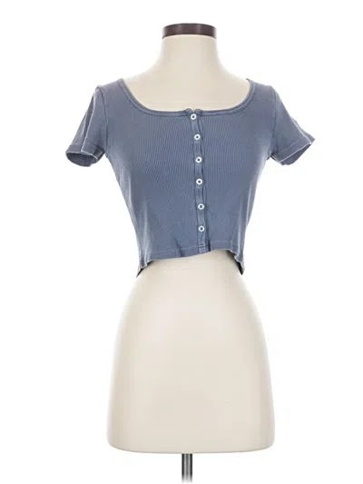 Pre-owned Brandy Melville Short Sleeve T-shirt In Blue