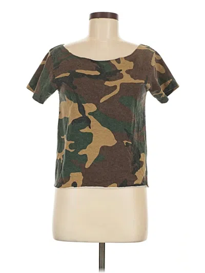 Pre-owned Brandy Melville Short Sleeve T-shirt In Brown