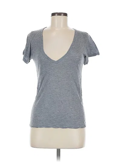 Pre-owned Brandy Melville Short Sleeve T-shirt In Gray