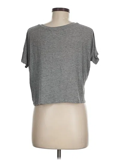 Pre-owned Brandy Melville Short Sleeve T-shirt In Gray