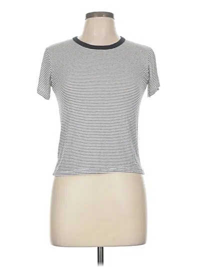 Pre-owned Brandy Melville Short Sleeve T-shirt In Gray