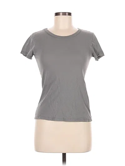 Pre-owned Brandy Melville Short Sleeve T-shirt In Gray