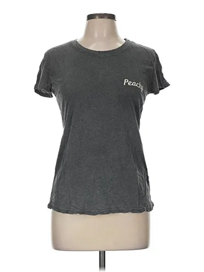 Pre-owned Brandy Melville Short Sleeve T-shirt In Gray
