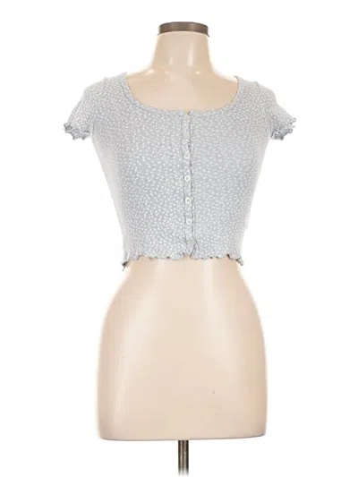 Pre-owned Brandy Melville Short Sleeve T-shirt In Gray