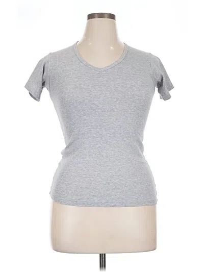 Pre-owned Brandy Melville Short Sleeve T-shirt In Gray